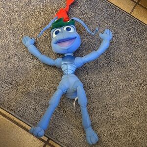Blue and Red Stuffed Ant Toy